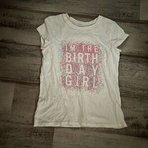 The Children's Place White 'Birthday Girl' Tee